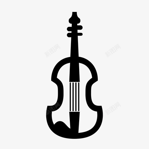 小提琴乐器管弦乐队图标svg_新图网 https://ixintu.com 乐器 交响乐 小提琴 弦乐 管弦乐队