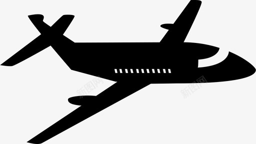 飞机机场航空喷气式飞机运输图标图标