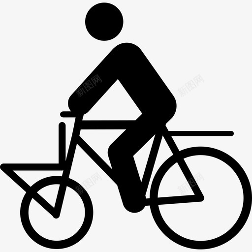 自行车货物自行车手图标svg_新图网 https://ixintu.com 自行车 自行车手 货物 运输 送货