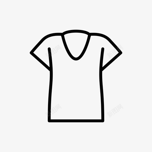 采购产品T恤衣服时尚图标svg_新图网 https://ixintu.com 女式 时尚 款式 衣服 采购产品T恤 马球衫