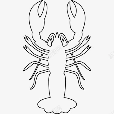 龙虾动物鱼图标图标