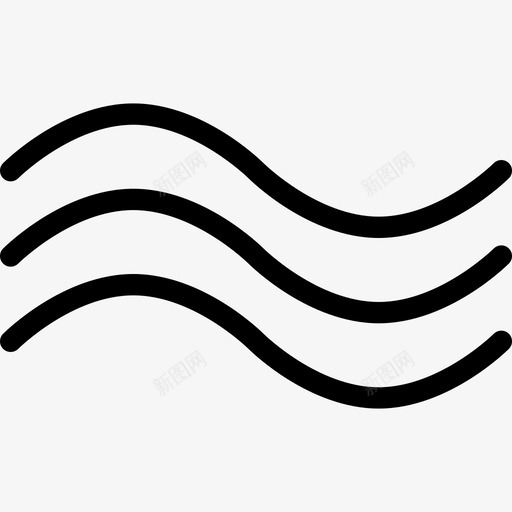 波浪空气动力学空气图标svg_新图网 https://ixintu.com 形状 曲线 波浪 流体 空气 空气动力学 风
