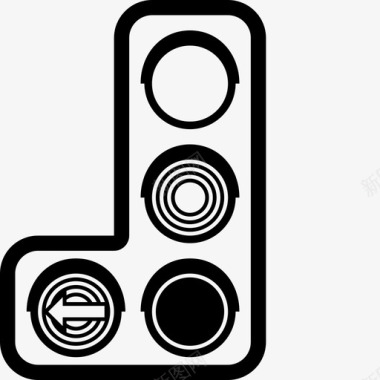 红绿灯道路安全信号红绿灯准备好图标图标