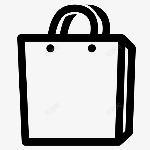 购物袋杂货袋午餐袋图标svg_新图网 https://ixintu.com 午餐袋 杂货袋 纸袋 购物袋 钱包