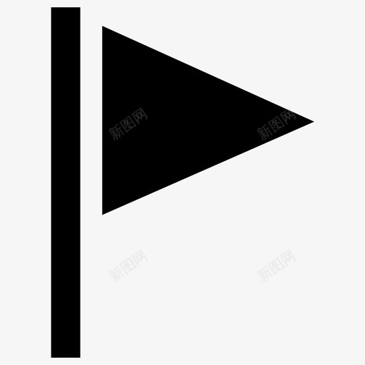 旗帜指示标记图标svg_新图网 https://ixintu.com 指示 旗帜 旗杆 标记