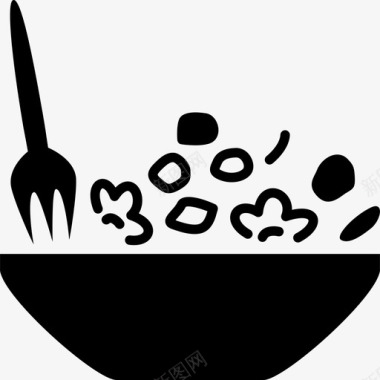 食物叉子餐食图标图标