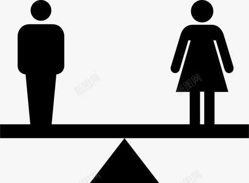 性别平等男人权利图标图标