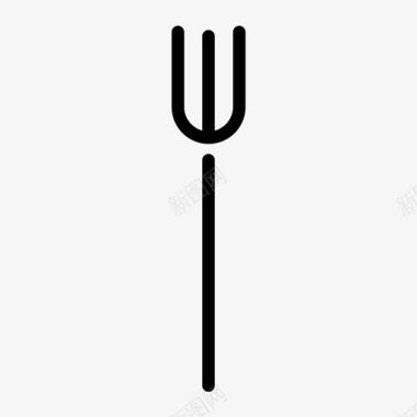 叉子吃的干草叉图标图标