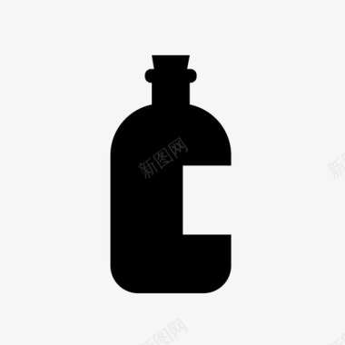 瓶子酒化学药品毒品玻璃图标图标