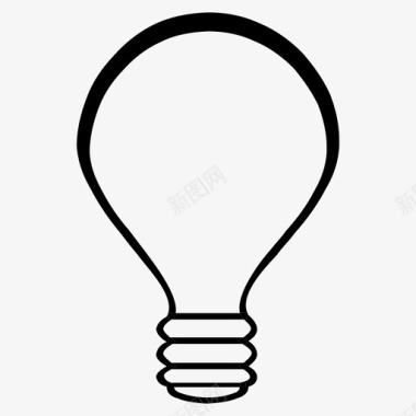灯泡思考电源图标图标
