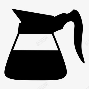咖啡壶早餐饮料热的水壶图标图标