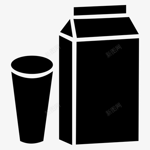 果汁茶点健康图标svg_新图网 https://ixintu.com 健康 容器 早餐 杯子 果汁 玻璃杯 纸箱 茶点 酒杯 饮料