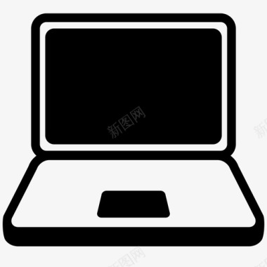 笔记本电脑苹果电脑键盘便携式图标图标