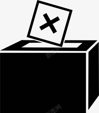 投票箱民主投票图标图标