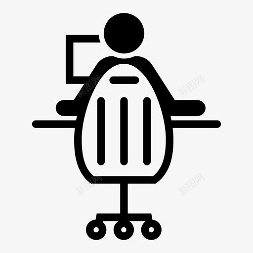 工作电脑桌子图标svg_新图网 https://ixintu.com 办公椅 工作 工作空间 桌子 电脑