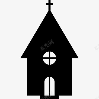 教堂尖塔宗教图标图标