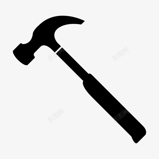 锤子建筑木工机械钉子图标svg_新图网 https://ixintu.com 工具 建筑 木工 机械 钉子 锤子