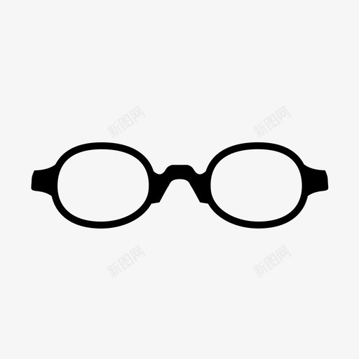 眼镜镜框光学眼镜图标svg_新图网 https://ixintu.com 光学眼镜 眼镜 视力 镜框