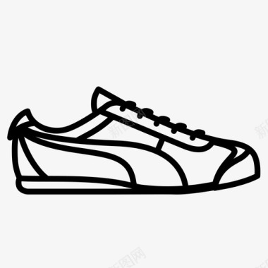 运动鞋鞋网球鞋图标图标