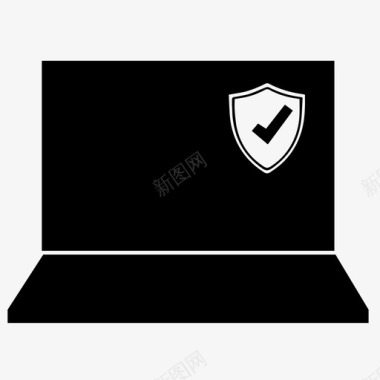防病毒反垃圾邮件笔记本电脑图标图标
