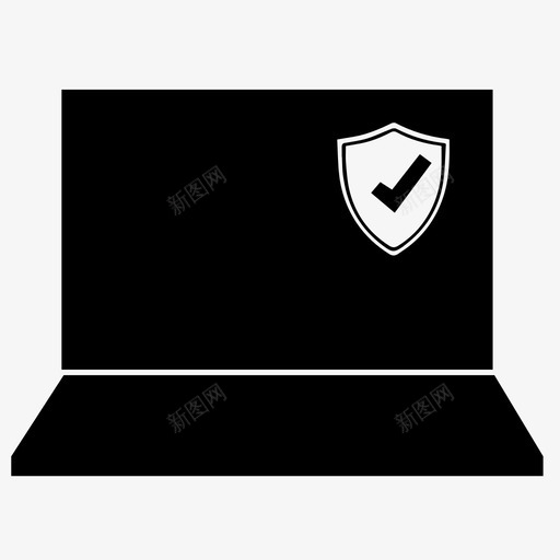 防病毒反垃圾邮件笔记本电脑图标svg_新图网 https://ixintu.com 反垃圾邮件 受保护 安全 屏蔽 笔记本电脑 防病毒