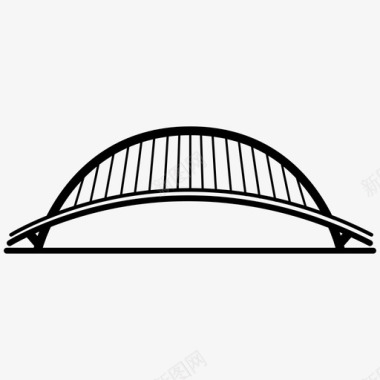 桥梁建筑巴塞罗那图标图标