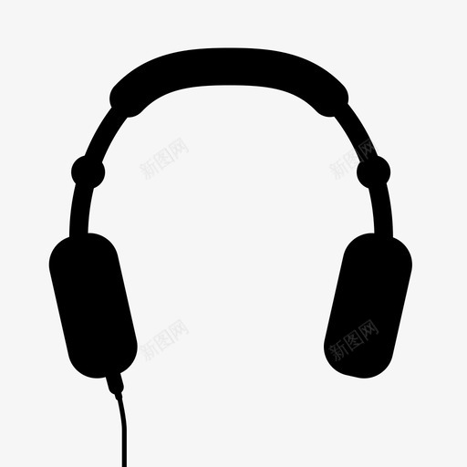 耳机电子产品音乐图标svg_新图网 https://ixintu.com 声音 技术 电子产品 耳机 音乐
