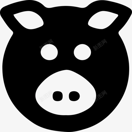 猪猪肉小猪图标svg_新图网 https://ixintu.com 农场 动物 可爱 头 家畜 小猪 猪 猪肉 脸 谷仓