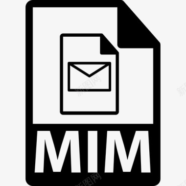 MIM文件格式界面文件格式图标图标
