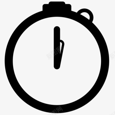 秒表时钟时钟时间速度计时器图标图标