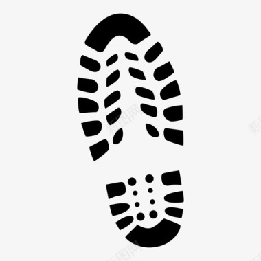 鞋印靴子脏的图标图标