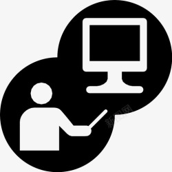 混合教学混合学习教学教师图标高清图片