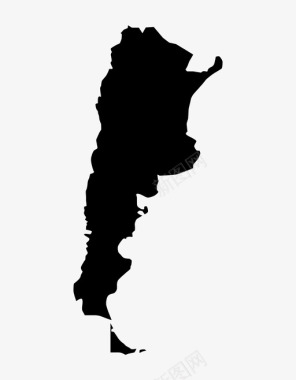阿根廷国家地图图标图标