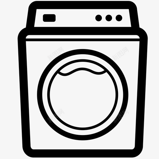 洗衣机洗衣房家用图标svg_新图网 https://ixintu.com 家用 杂务 水 洗衣房 洗衣机 清洁 电器 自行车