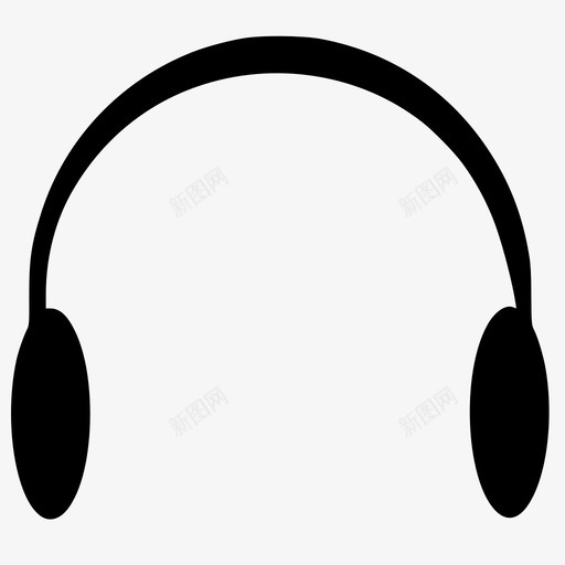 听着音乐耳机图标svg_新图网 https://ixintu.com 听着 耳机 音乐