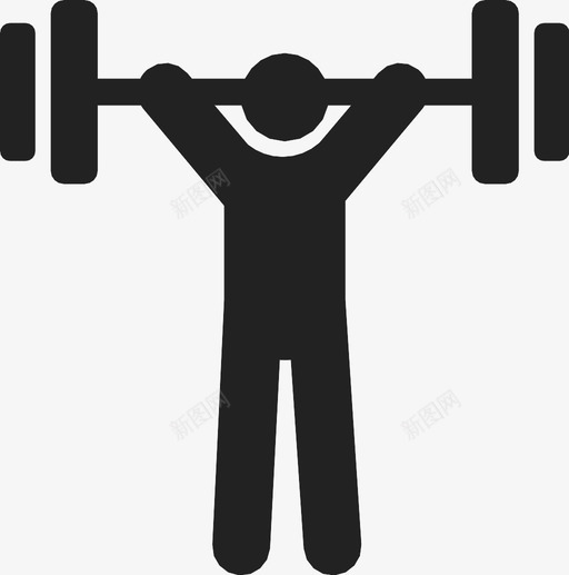 举重体育锻炼健身健身房图标svg_新图网 https://ixintu.com 举重 体育 健身 健身房 肌肉 运动 锻炼