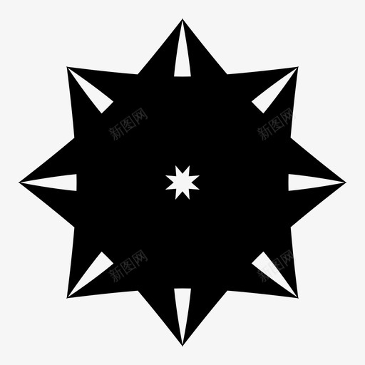 钻石几何学形状图标svg_新图网 https://ixintu.com 几何学 形状 星星 钻石