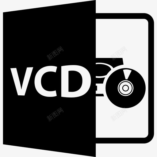 Vcd文件格式符号接口文件格式样式图标svg_新图网 https://ixintu.com Vcd文件格式符号 接口 文件格式样式