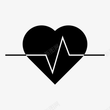 心跳健康医院图标图标