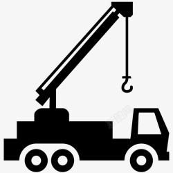 重型起重机起重机卡车机器升降机吊钩图标高清图片