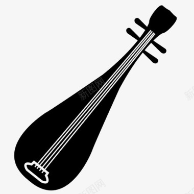琵琶中国中国乐器图标图标