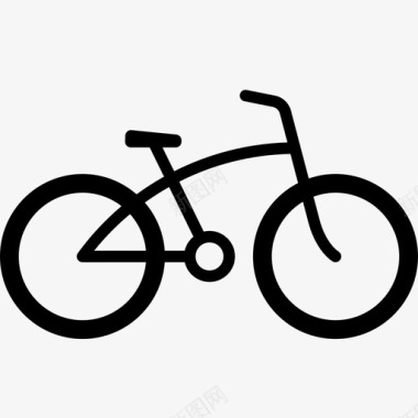 自行车巡洋舰踏板图标图标