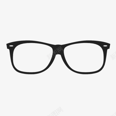 眼镜眼睛时髦视野视力图标图标