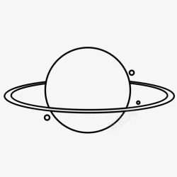行星环海王星天文学星系图标高清图片