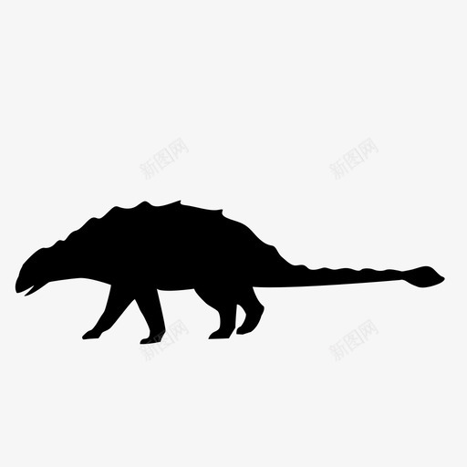 甲龙动物生物图标svg_新图网 https://ixintu.com 动物 恐龙 生物 甲龙