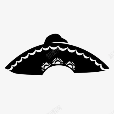马里亚奇时尚帽子墨西哥的东西墨西哥图标图标