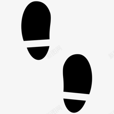 脚印方向脚路鞋图标图标