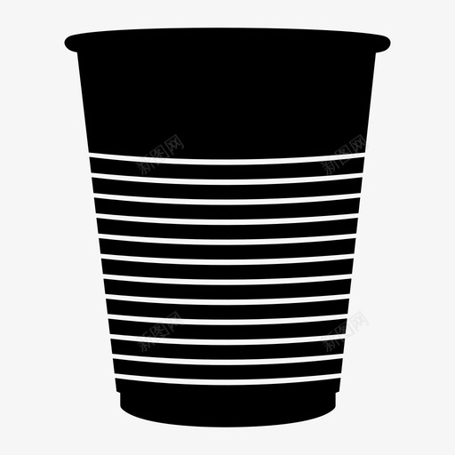 塑料杯红色可回收图标svg_新图网 https://ixintu.com 一次性 可回收 啤酒 垃圾 塑料杯 派对杯 红色 饮料