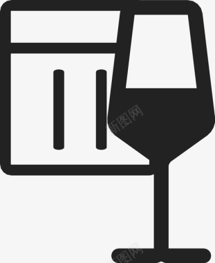 葡萄酒成熟度酒量葡萄酒图标图标