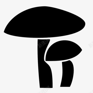 蘑菇生物帽子食物水果图标图标